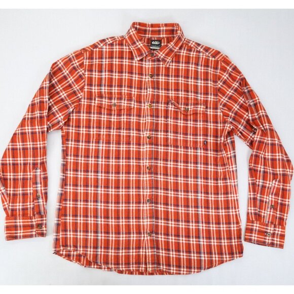 NIKE 6.0 Flannel Plaid Long Sleeve Cotton Button Men’s Large Red‎ Y2K BMX Skate - Picture 1 of 5